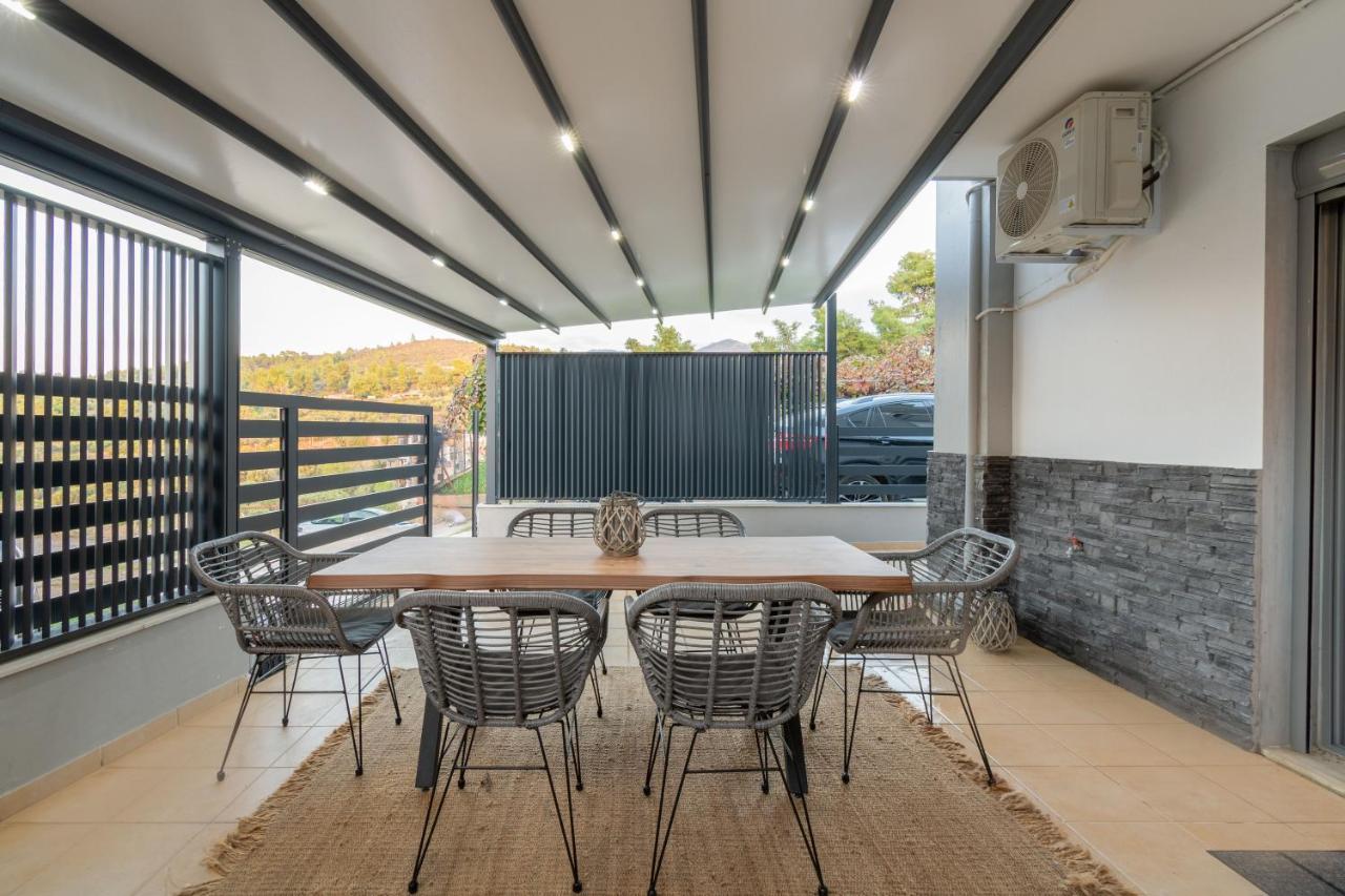 Sithoniars Luxury Ground Floor Apartment With Private Garden Neos Marmaras Zewnętrze zdjęcie